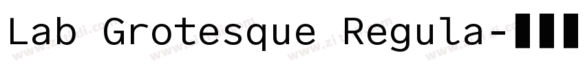 Lab Grotesque Regula字体转换